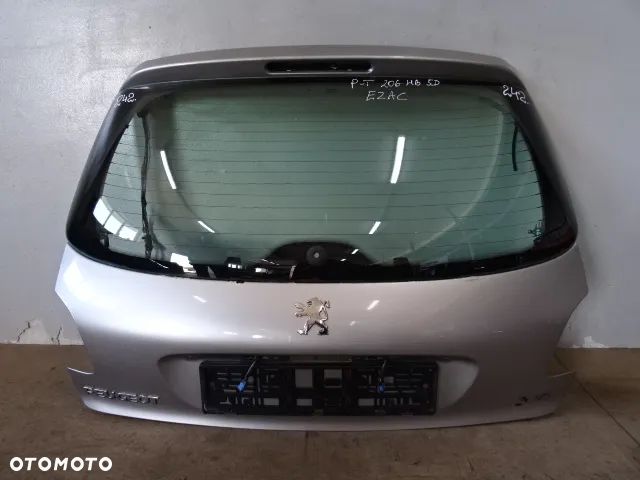 KLAPA TYŁ TYLNA SZYBA POKRYWA BAGAŻNIKA PEUGEOT 206 HB 5D 98-03 LAK:EZAC NR242 - 1