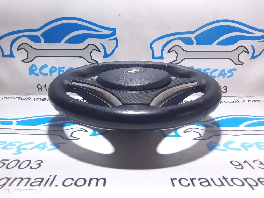 VOLANTE GUIADOR COMPLETO BMW SERIE 3 E91 SERIE 3 E90 E92 E93 X1 E84 SERIE 1 E81 E82 E87 E88 PELE AIRBAG COMANDOS MULTIFUNÇÕES CONTROLO - 3