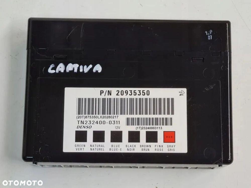 Sterownik Moduł Sensor komfortu Chevrolet Captiva Antara LIFT 20935350 - 1
