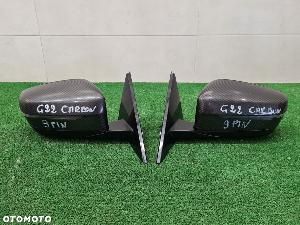 BMW 4 G22 G23 LUSTERKO PRAWE LEWE CARBON 9PIN FOTOCHROM KAMERA SHADOWLINE - 2