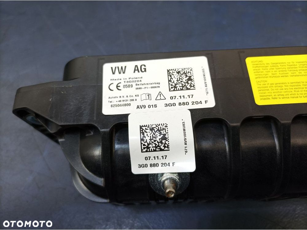 VW ARTEON DESKA ROZDZIELCZA KOKPIT PULPIT HEAD UP AIRBAG PASAŻERA EU - 24