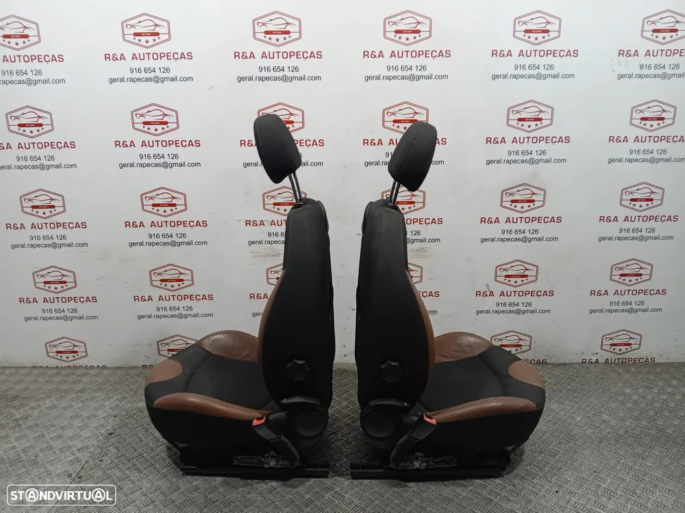 Conjunto de Bancos Mini Cooper S R56 Pele Tecido Original - 12