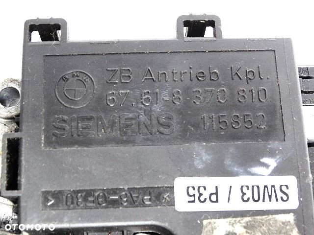 BMW E38  E39 Silniczek Silnik Mechanizm Szyberdach  Zespół Napędowy Dachu Przesuwnego Moduł  67618370810 8370810  67618380136 8380136 67618352209 8352209 - 3