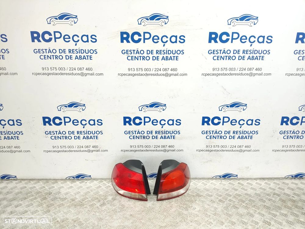 Farolins traseiros trás direito esquerdo originais Volkswagen Golf VI 5K Carro 3 e 5 portas de 2008 a 2013 - 11