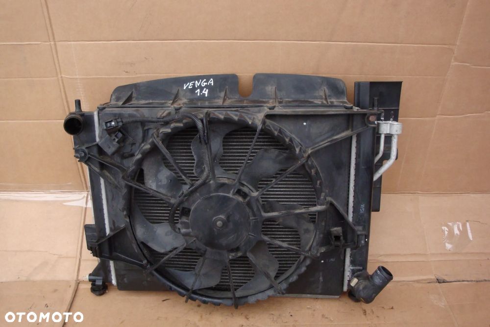 KIA VENGA 1.4 1.6 B kpl chlodnic klima woda + wentylator - 2