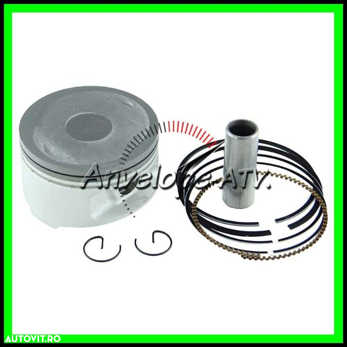 Piston atv LINHAI 300 72.5MM cu Teflon cu Segmenti Sigurante Bolt - 2
