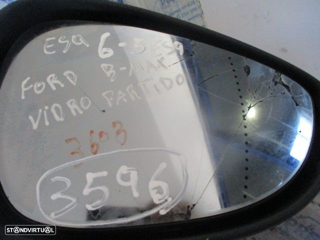 Espelho 024704 FORD B MAX 2016 1.5TDCI 95CV 5P BRANCO DRT ELETRICO  8 PINOS - 2