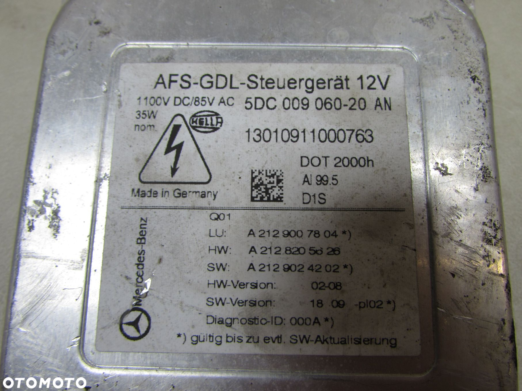 MERCEDES E KLASA W212 MODUL PRZETWORNICA XENON 5DC00906020 A2129007804 A2128205626 - 5