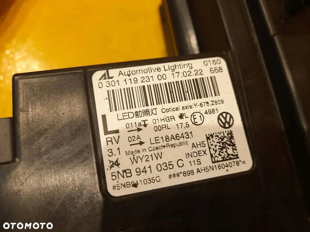 VW Tiguan II LIFT LAMPA PRZÓD LEWA FULL LED 5NB941035C - 10