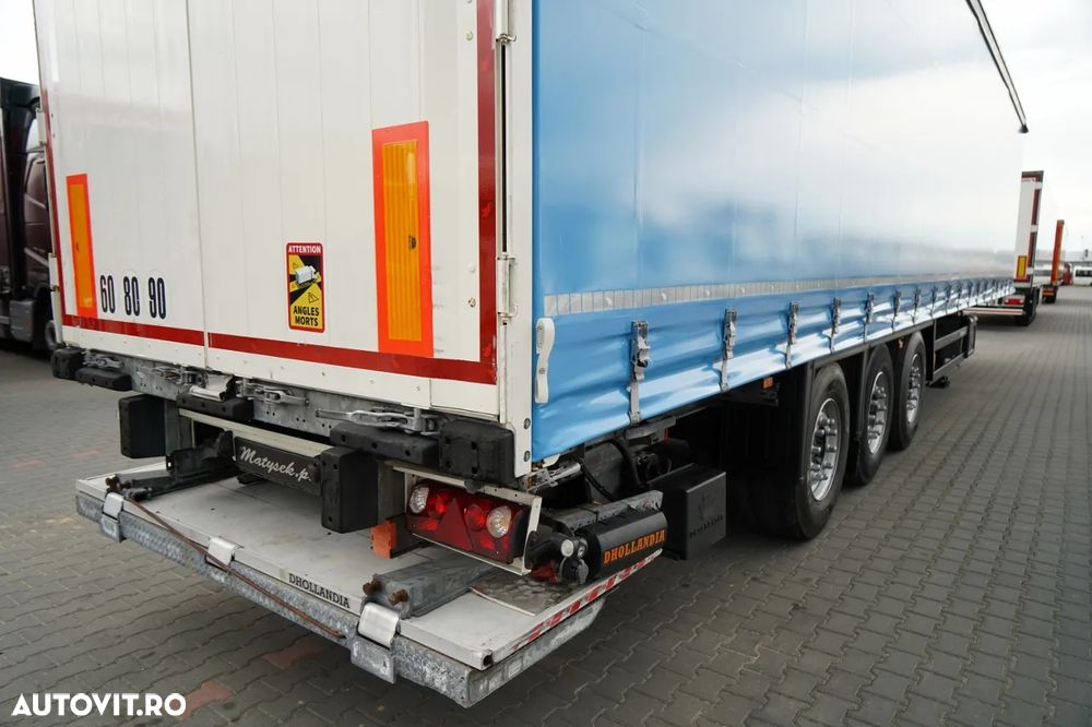 Schmitz Cargobull CORTINĂ / ELEVATOR DE SARCINĂ DHOLLANDIA - 2000 KG / 2 AXE RIDICATIVE / - 13