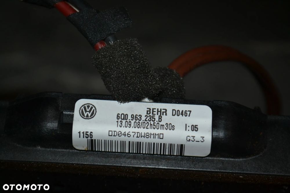 VW AUDI SEAT SKODA NAGRZEWNICA ELEKTRYCZNA 6Q0963235B - 3