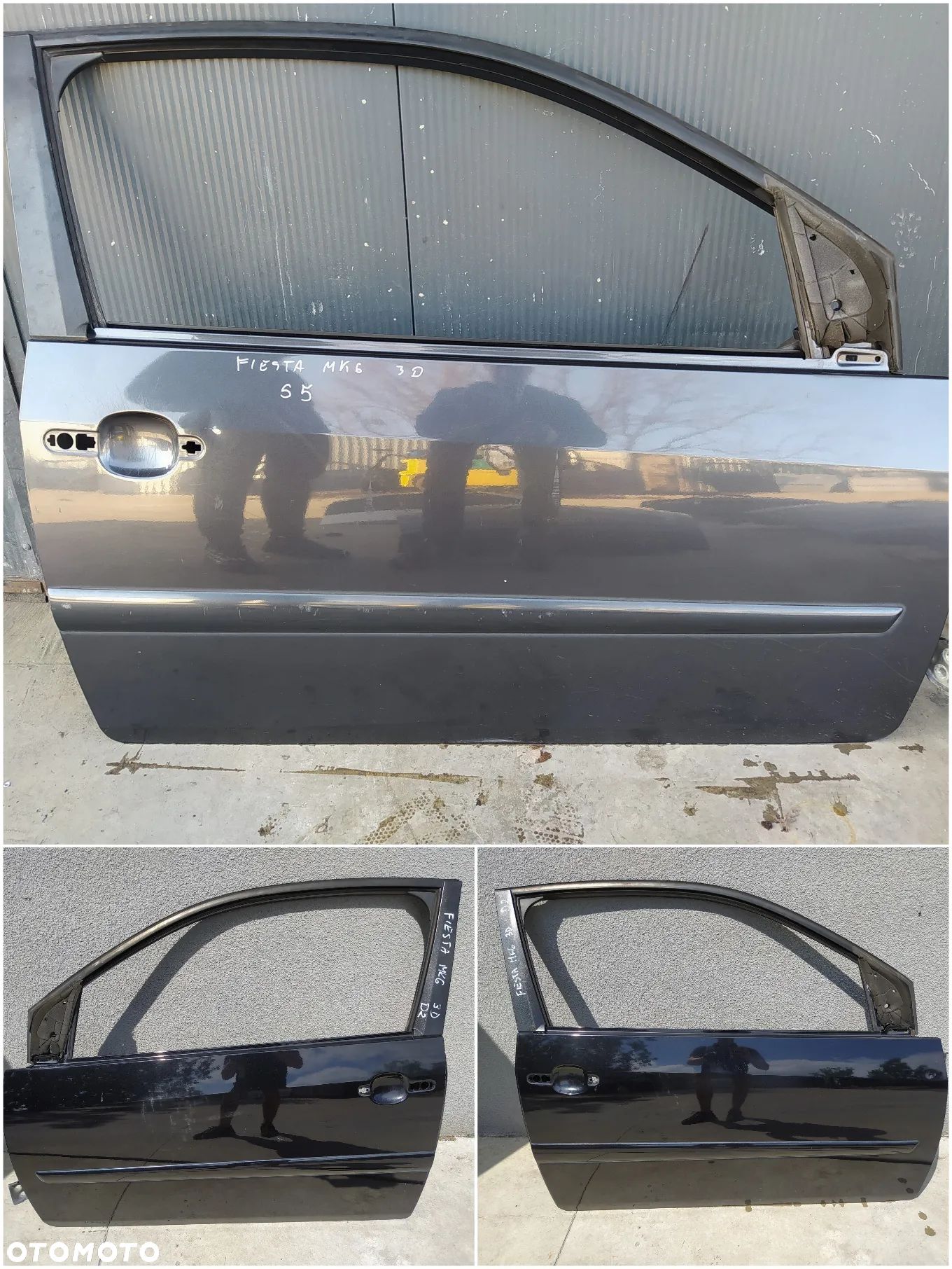DRZWI LEWE PRAWE ORYGINAŁ IDEALNE FIESTA MK6 3D KOLOR D2 S5 RADOM - 1