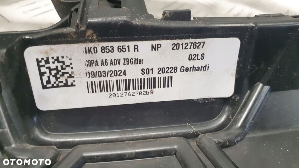 audi a6 c8 s-line lift grill atrapa chłodnicy 4k0853651r - 5