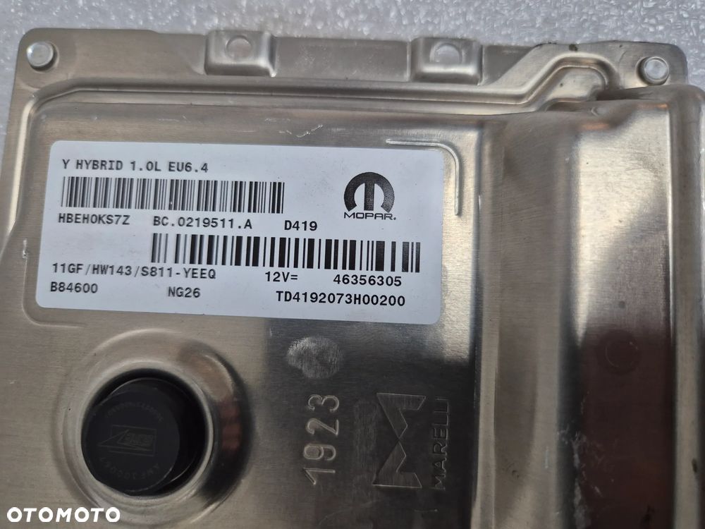 Komputer sterownik Lancia Ypsilon 1,0 46356305  11GF HW143 - 2