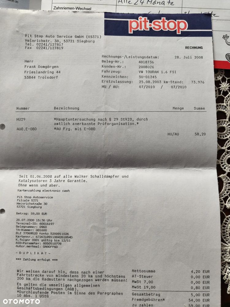 Volkswagen Touran 1.6 FSI Trendline - 22