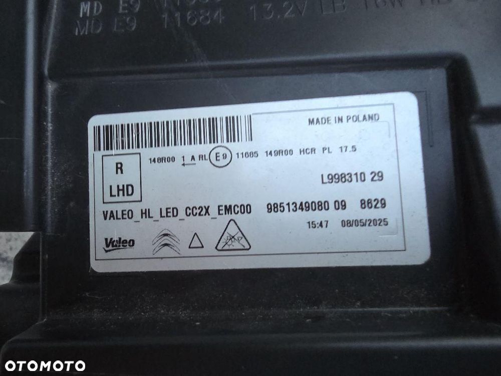 CITROEN C3 E-C3 IV 4 Lampy Kompletne Full Led 985134918009 985134908009 - 16