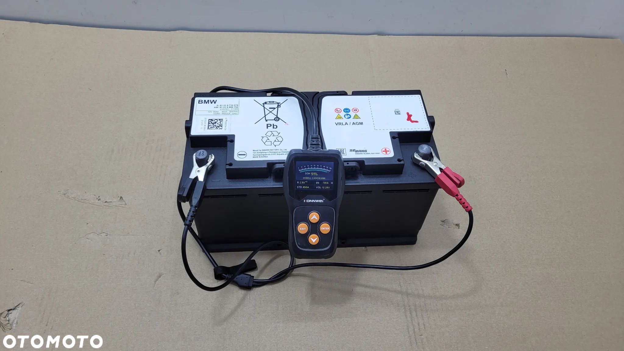 AKUMULATOR 2020 BMW 92Ah 850A VRLA/AGM 61218716678 61216806754 - 1