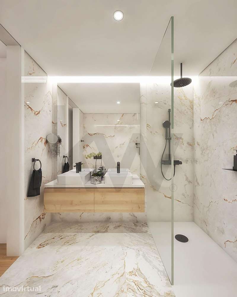 Apartamento T3, com terraço e garagem em Leça da Palmeira - Grande imagem: 3/23