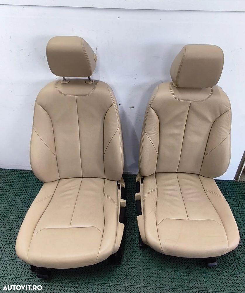 Scaune piele bej +bancheta BMW F31 fara incalzire (Dakota Venetobeige) de pe masina volan dreapta - 1