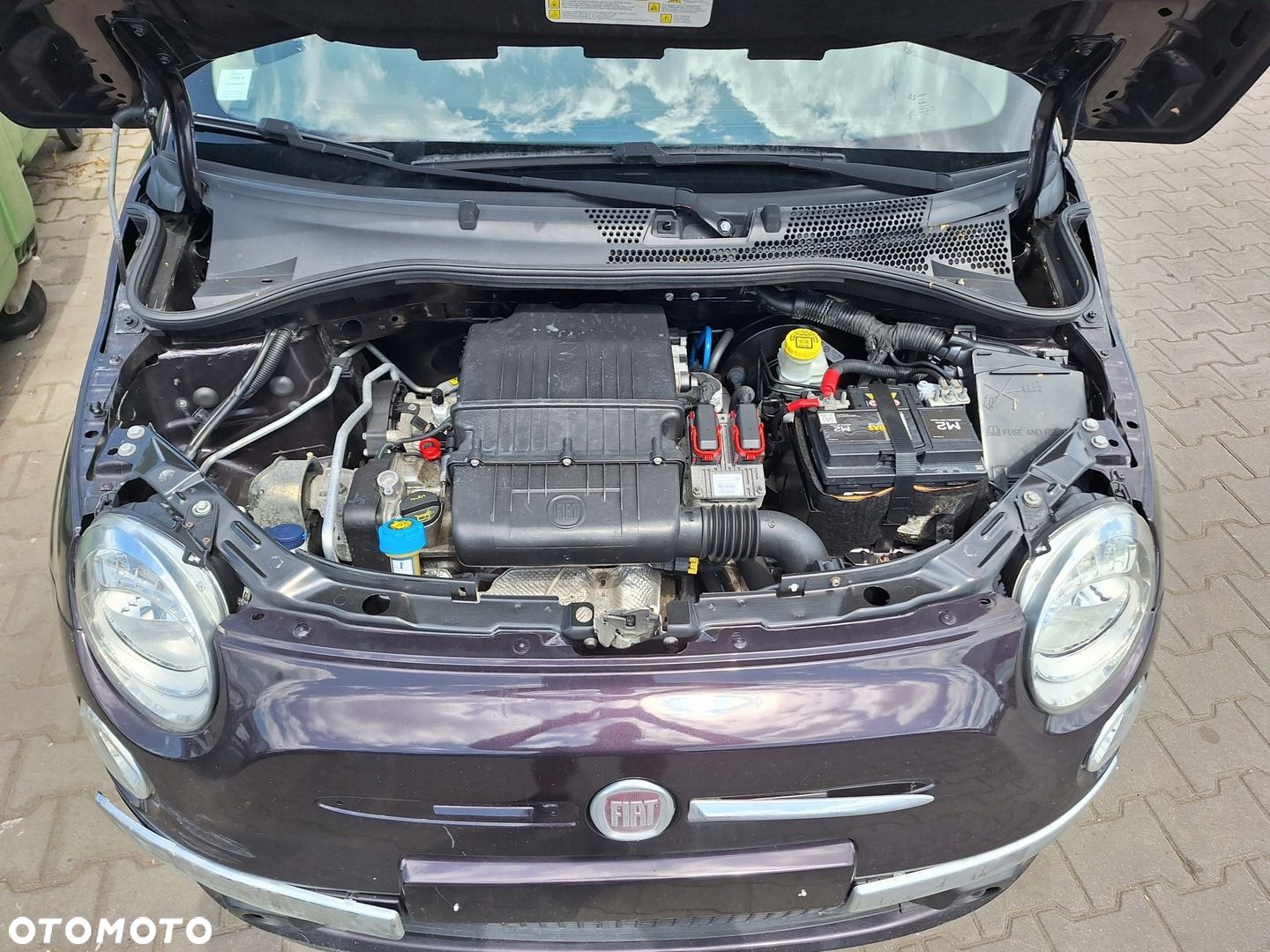 FIAT 500 DESKA KONSOLA KOKPIT AIRBAG PODUSZKI POWIETRZNE NAPINACZE KOMPLET - 6