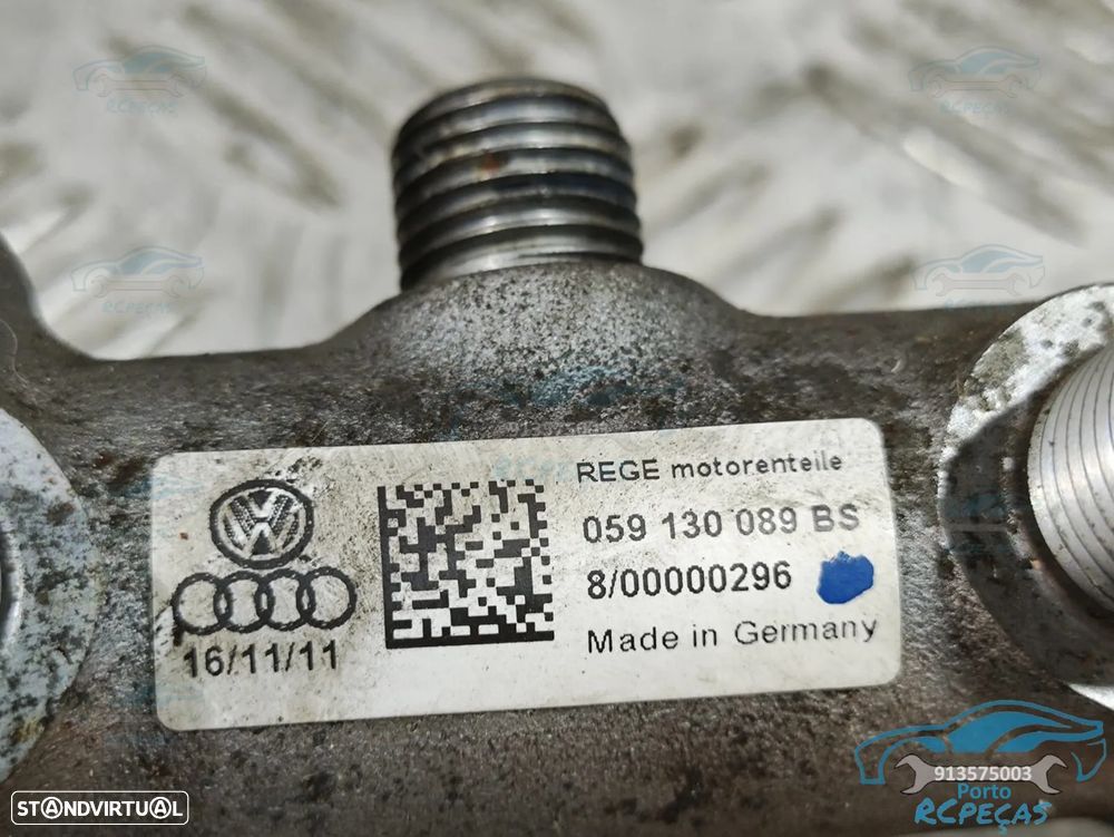 Reguas de Injeção Audi - Motor CDU / CDUC 3.0 TDI V6 24v - 059130089BS | 059130090CA - A7 Q7 A5 A6 Réguas Injecção - 3
