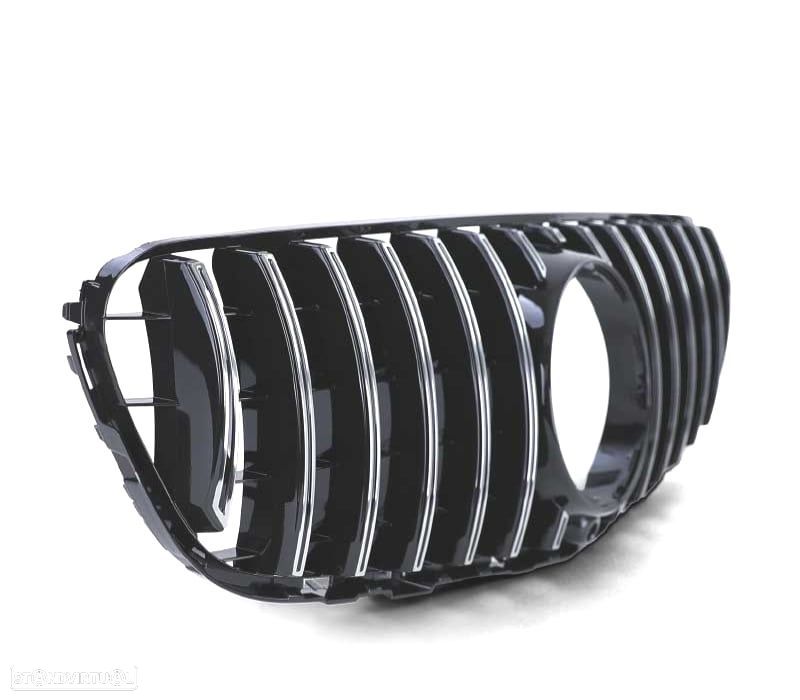 GRELHA FRONTAL MERCEDES CLASE GLC X253 15- LOOK AMG PRETO CROMADO - 3