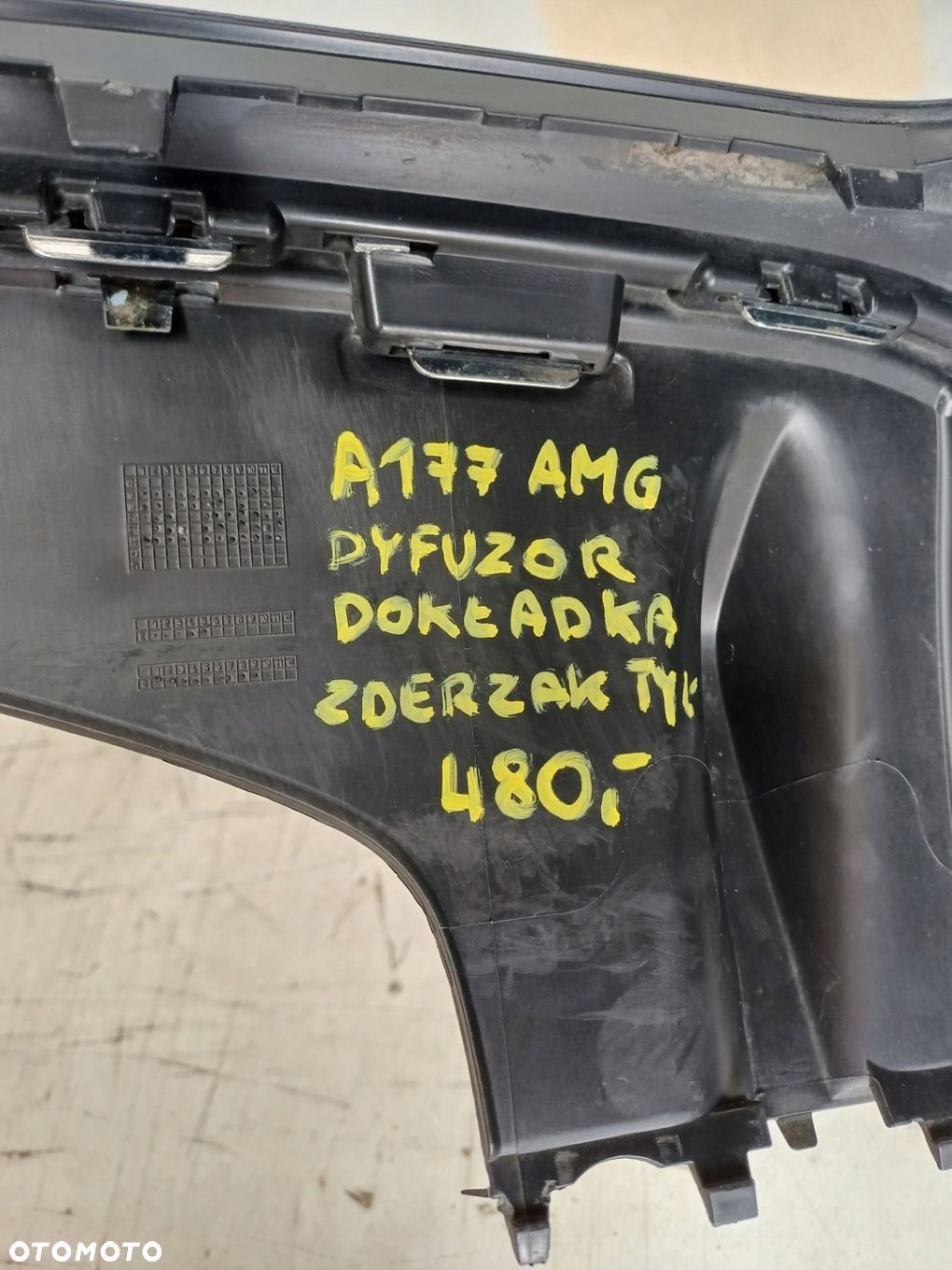 DYFUZOR DOKŁADKA ZDERZAKA TYŁ MERCEDES A KLASA W177 AMG - 9