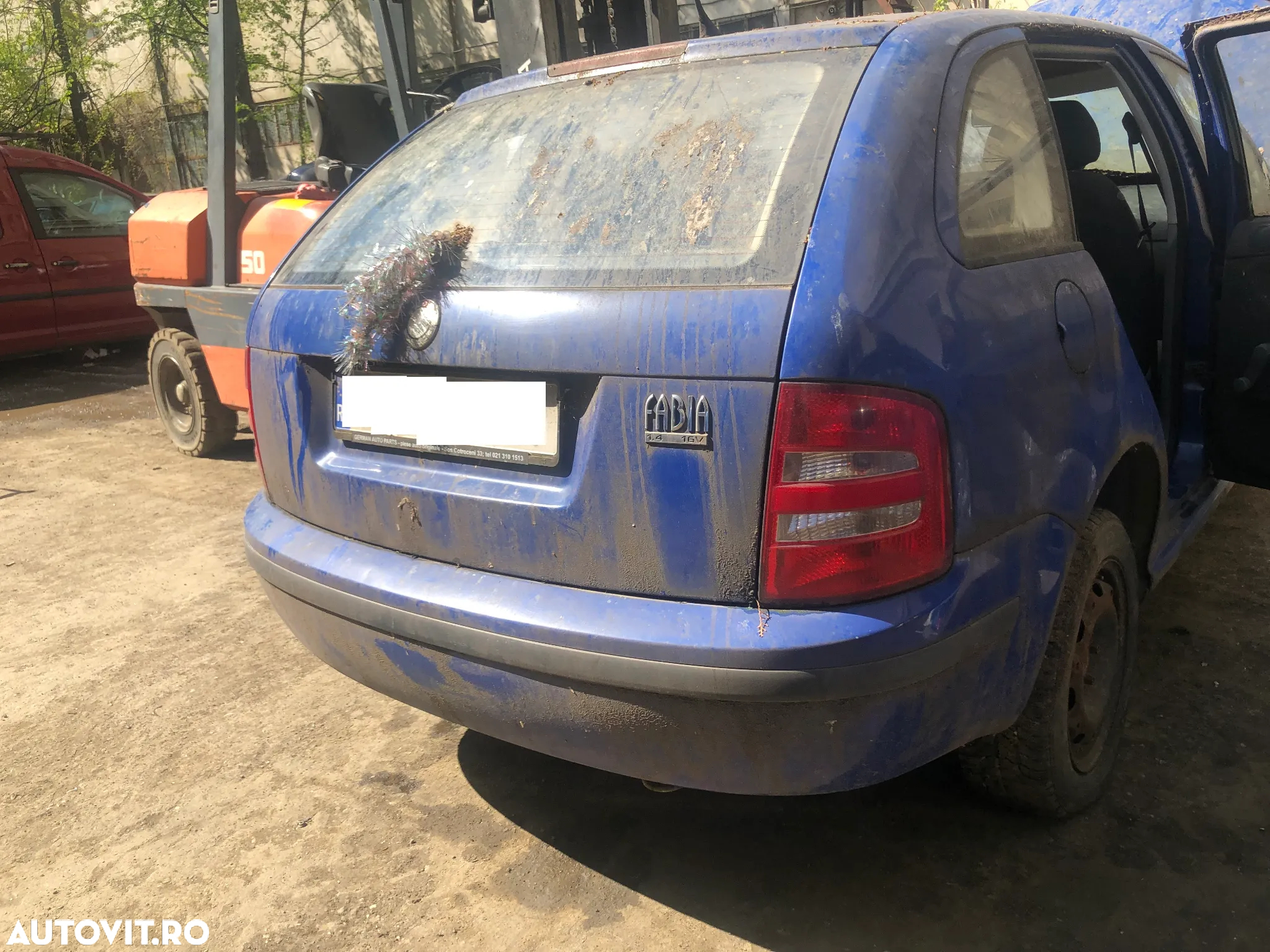 Bara spate Skoda Fabia 1 albastru break - 3