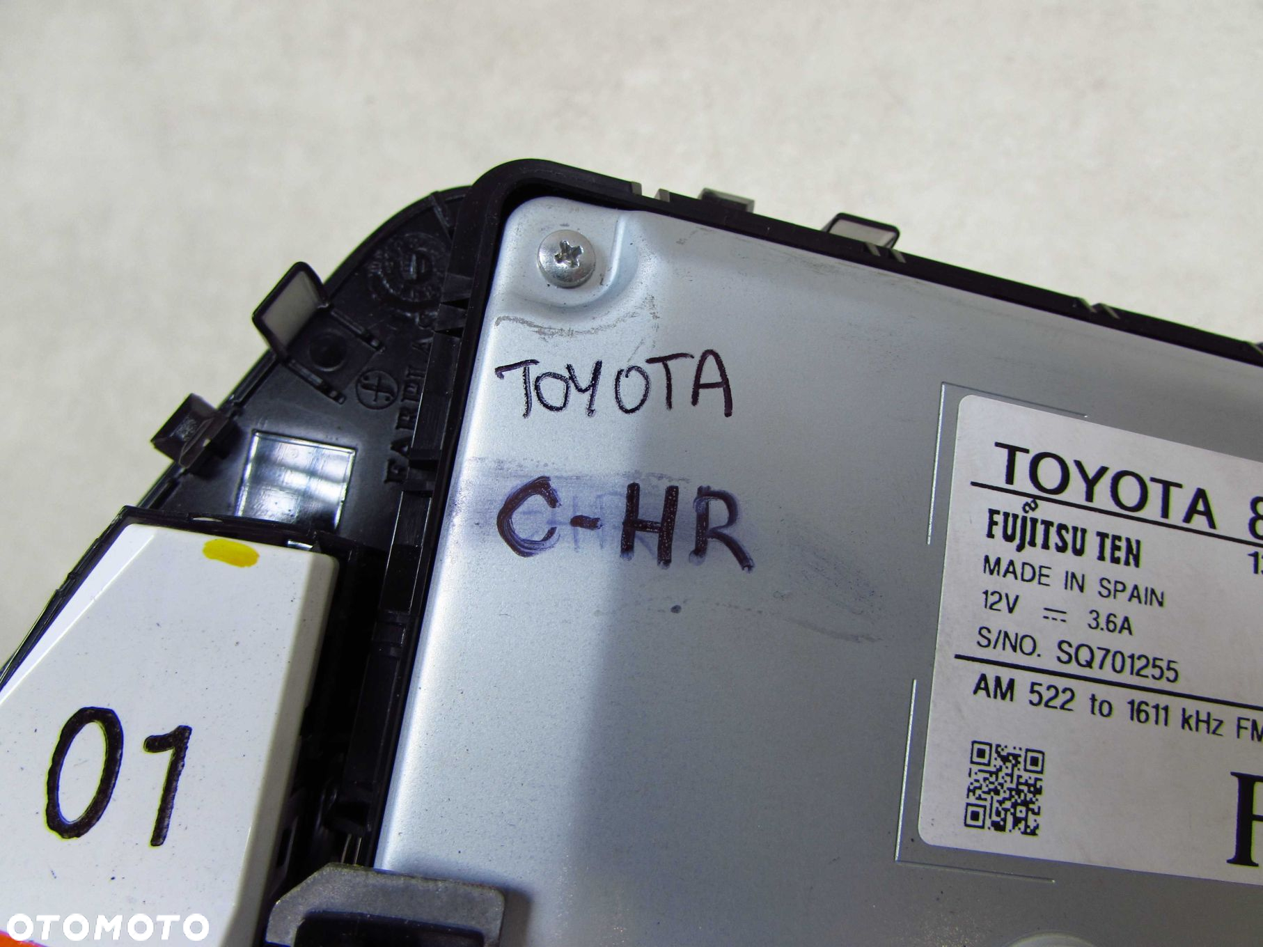 TOYOTA CH-R CHR C-HR 16-22 EKRAN MONITOR WYSWIETLACZ RAMKA NAWIGACJI JBL 86140-F4020 EUROPA - 12