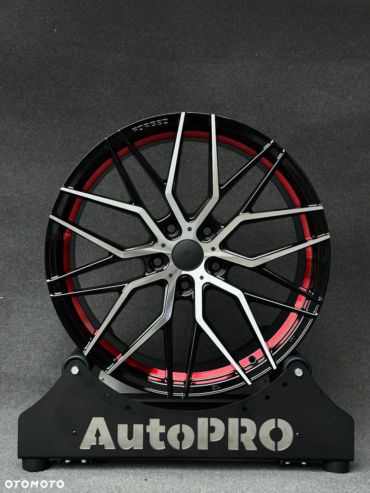 NOWE felgi 19 BMW CZARNY POŁYSK polerowany front czerwone wstawki  Candy RED 5x120 8.5j ET35 F10 Z3 Z4 E46 X1 X3 E83 F25 X5 E90 F30 F32 F34 GT F01 F12 F20 E87 F22 E60 xDrive  alufelgi - 1