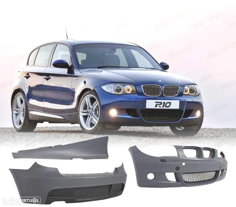 KIT CARROÇARIA PARA BMW SERIE 1 E87 LOOK M SEM PDC - 1