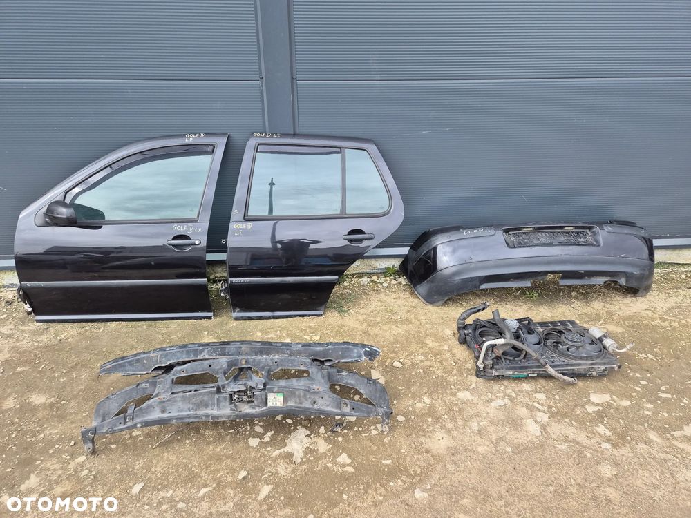 DRZWI LEWY PRZÓD TYŁ ZDERZAK TYŁ WZMOCNIENIE CHŁODNICE VW GOLF IV - 1