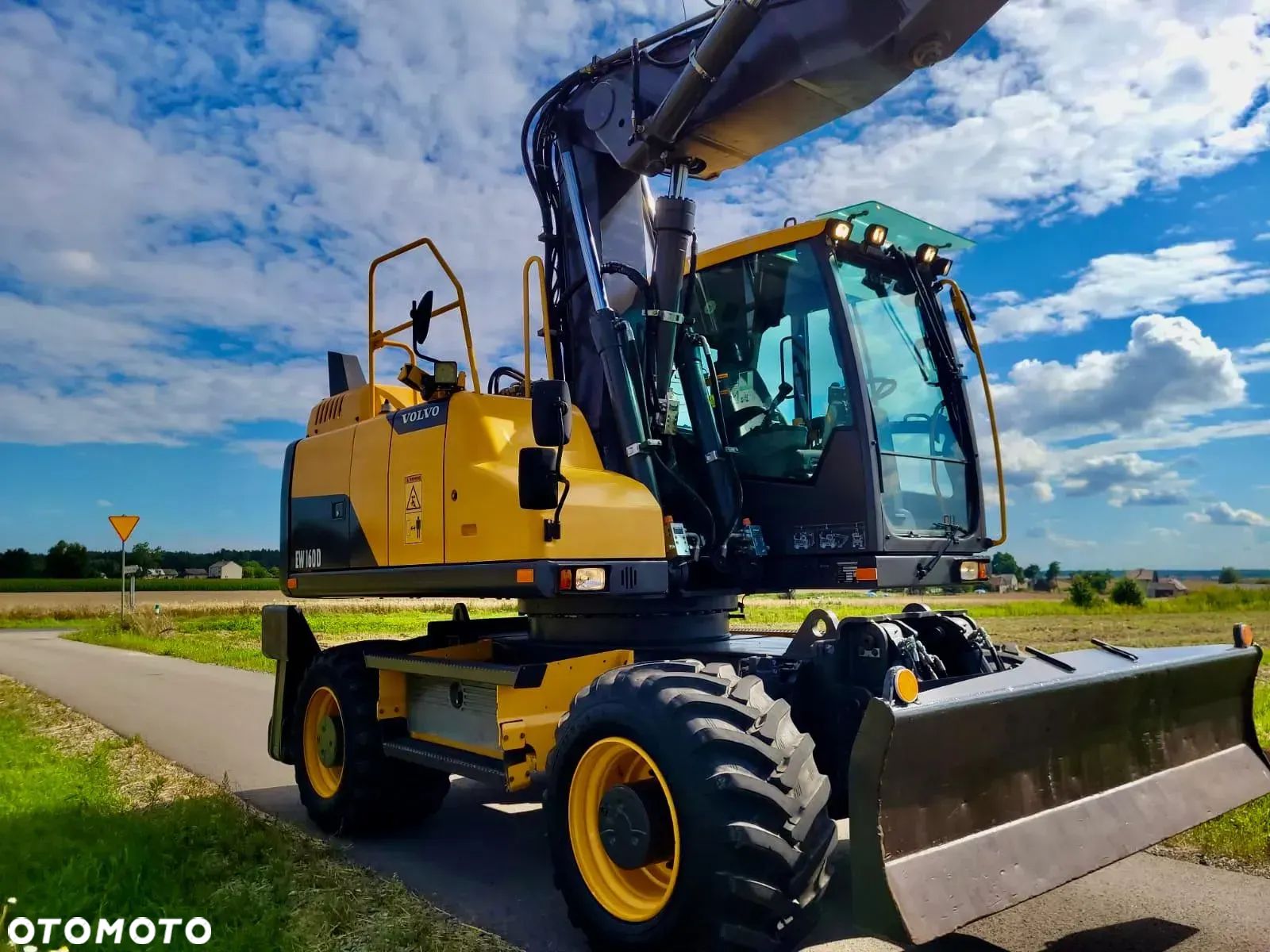 Volvo EW 160 D  Koparka Kołowa, Rototilt Rotator, 4 ŁYZKI Pług, Podpory - 1