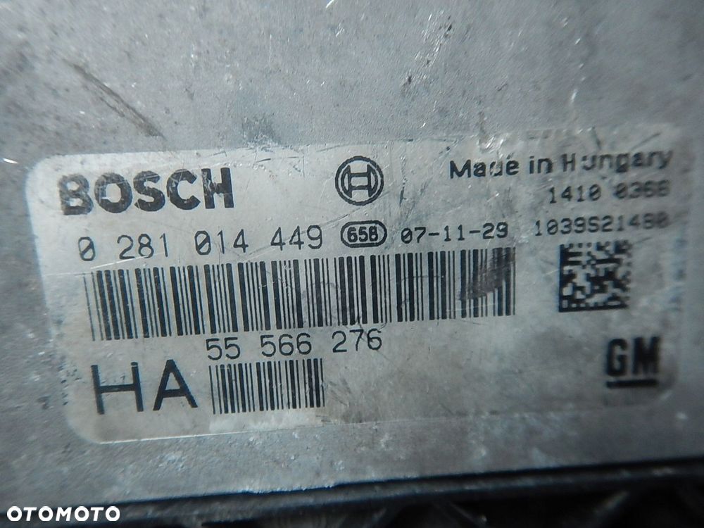 komputer silnika opel vectra c 1.9 cdti 55566276 - 2