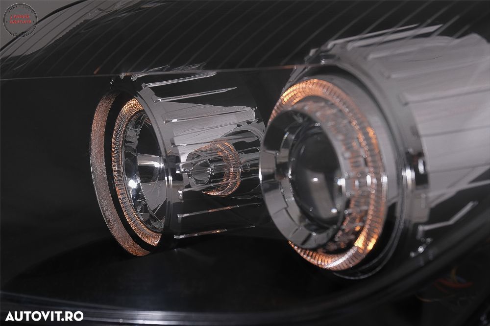 Faruri Opel Astra H (03.2004-2009) Angel Eyes Negru- livrare gratuita - 5