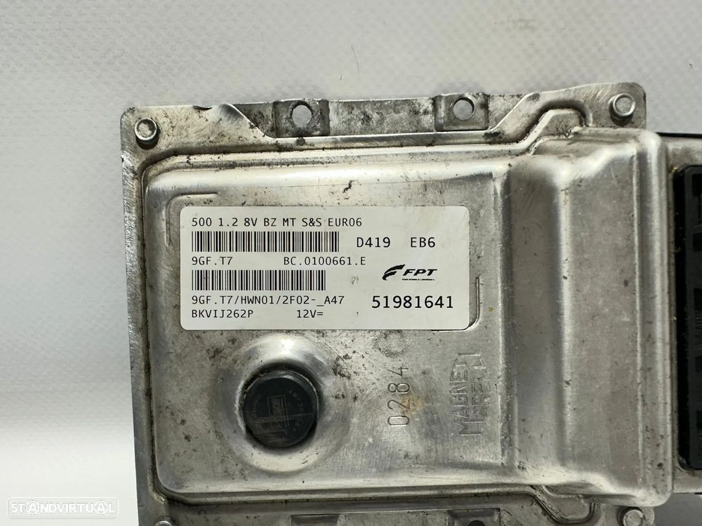.Centralina Motor Magneti Marelli FGP Fiat 500 1.2i 8v Euro 6 51981641 2007 - 2015 - 7