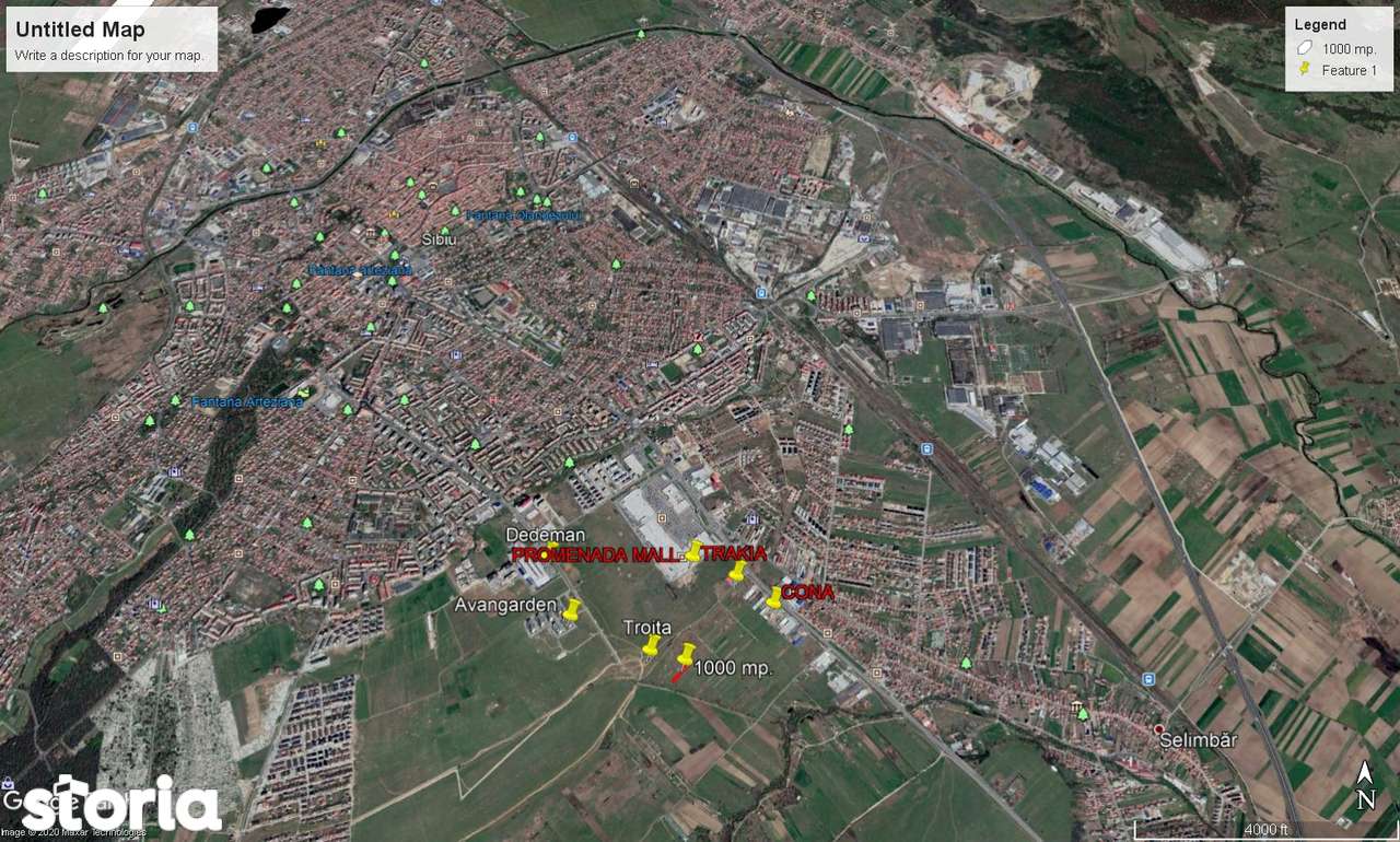 Vand teren  de investitie, 1000 mp., situat in zona Shopping City - Imagine principală: 4/9