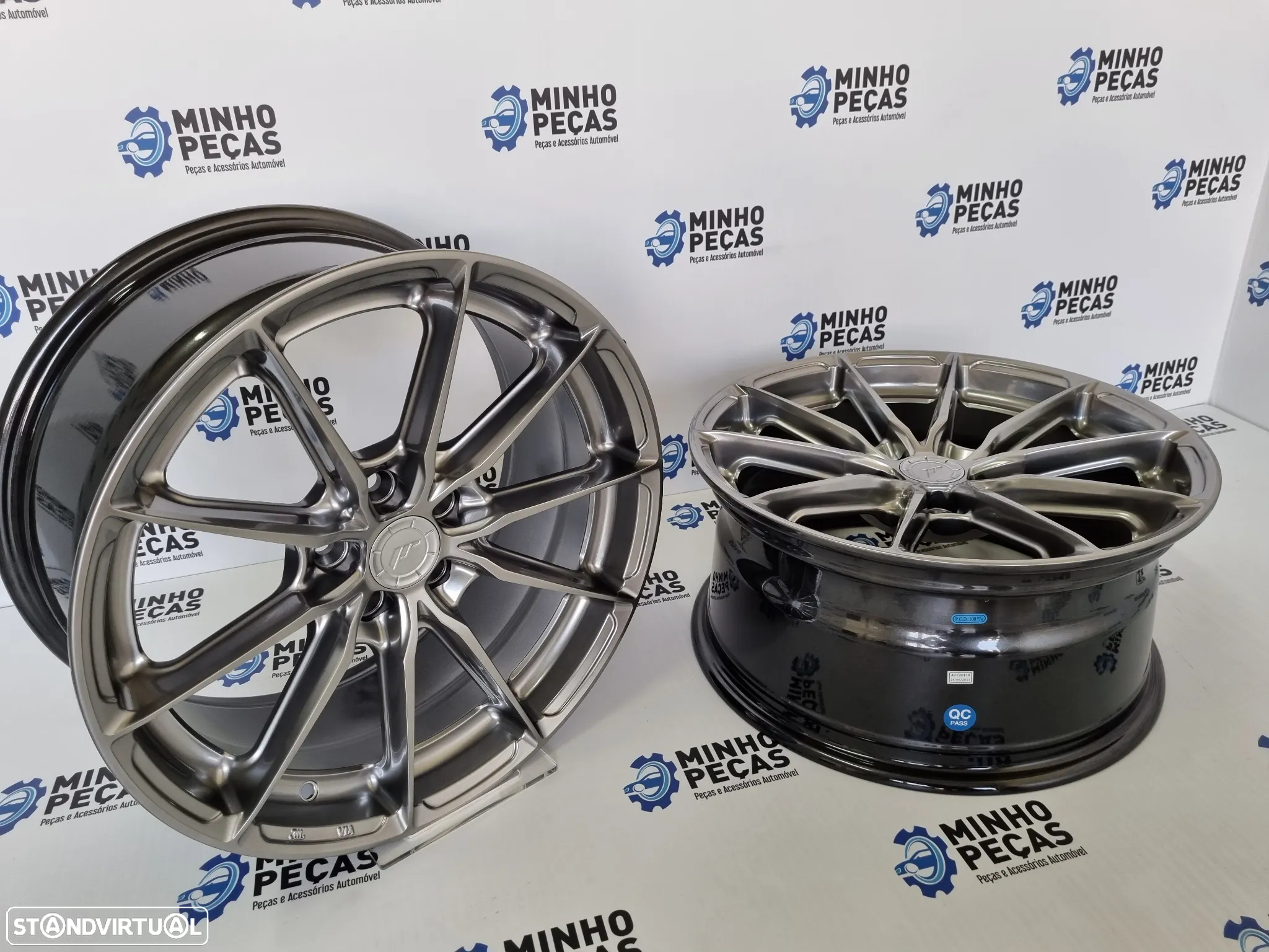 Jantes Japan Racing (JR37) em 18 (5x120) Hyper Black - 5