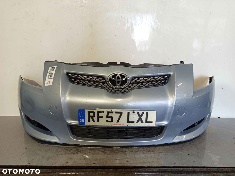 + ZDERZAK PRZÓD PRZEDNI TOYOTA AURIS I 1 8S1 BŁĘKITNY HALOGENY - 1