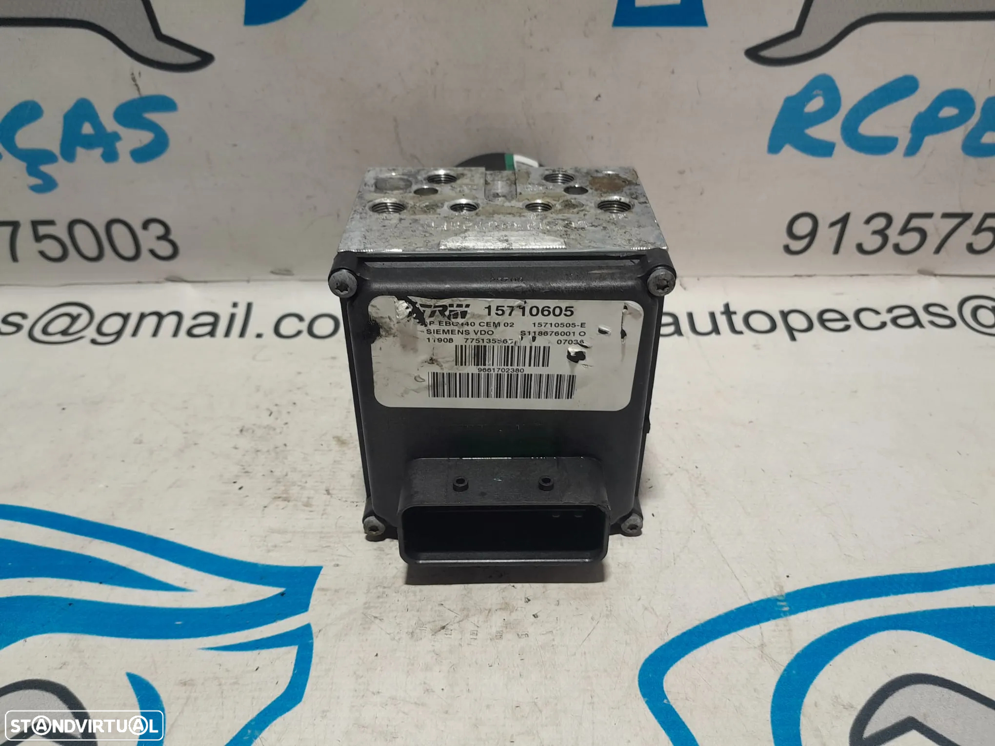 ABS MODULO BLOCO HIDRAULICO PEUGEOT 407 6D 1.6 HDi 16V 110CV / 2.0 HDI 16V 130CV 6D9HZC 6D9HYC 9661702380 15710605 - 3