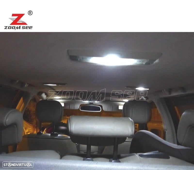 KIT COMPLETO DE 18 LÂMPADAS LED INTERIOR PARA 2001-2007 PARA RENAULT LAGUNA TOURER II 2 MK2 - 5