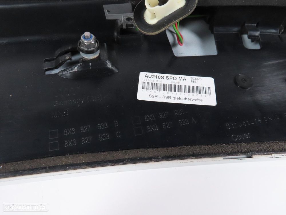 Spoiler / Aileron da Mala S-Line Usado / Original AUDI A1 (8X1, 8XK) 8X3827933C - 5