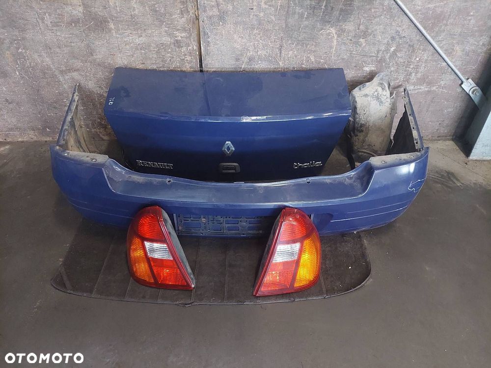 KOMPLETNY TYŁ KLAPA BAGAŻNIKA ZDERZAK TYŁ LAMPY RENAULT THALIA I DV460 - 1