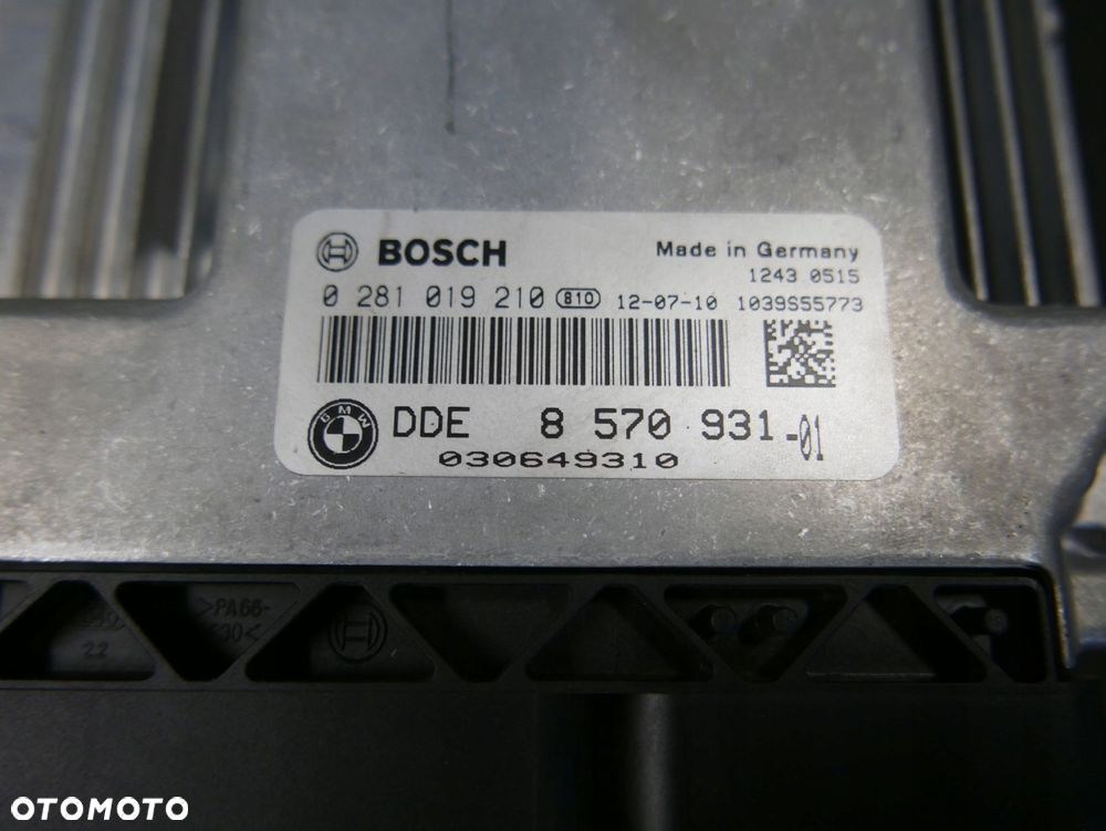 bmw f30 f31 komputer silnika n47 zestaw startowy - 2