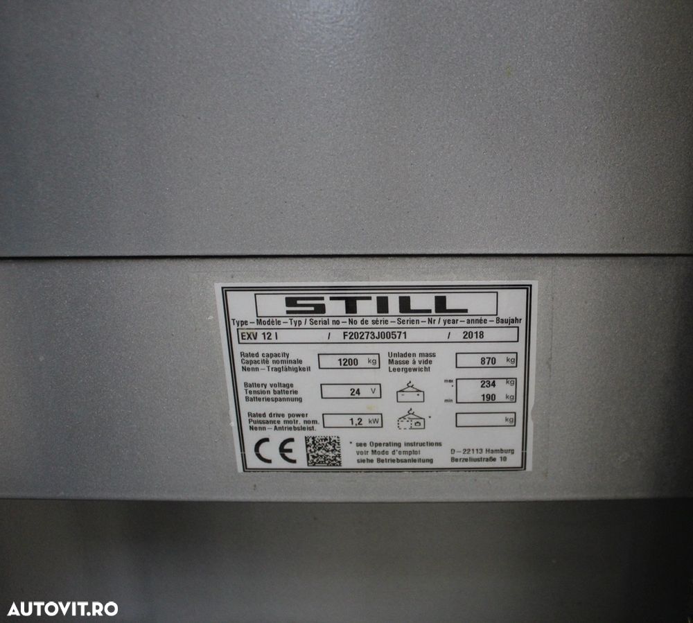 Still Transpaleta electrica EXU 18 - 6