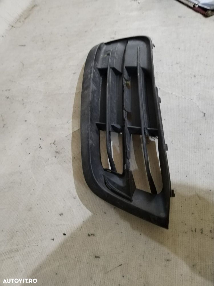 Grila stanga bara fata, BMW Seria 5, F10, F11, facelift, 2013, 2014, 2015, 2016, cod origine OE 51117331733. - 3