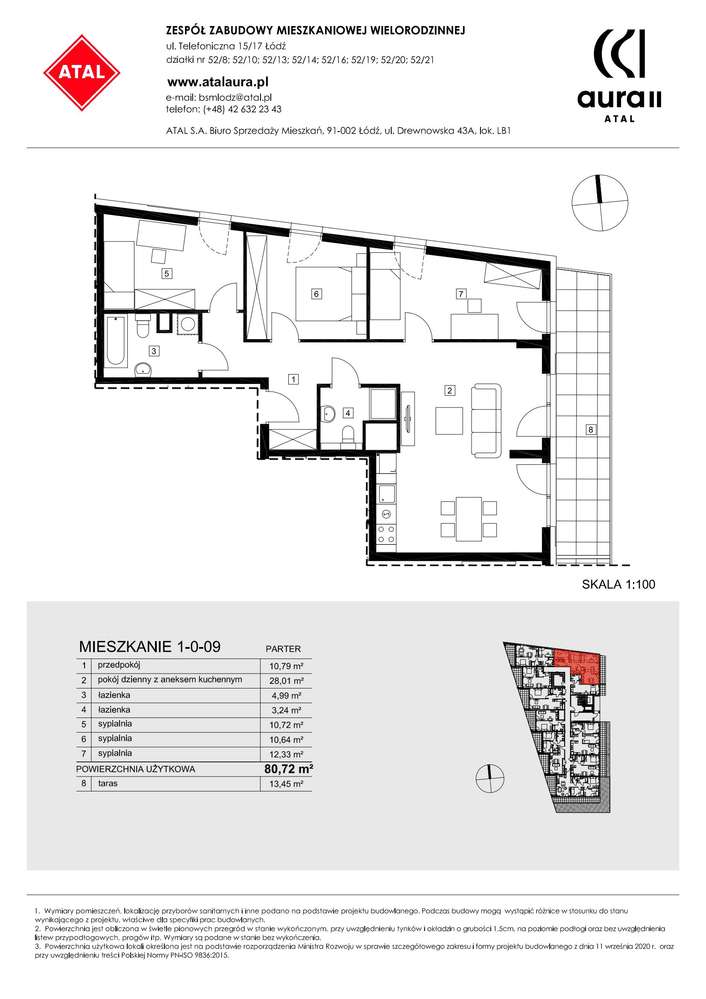 4-pokojowe mieszkanie 80m2 + taras Bez Prowizji - Pełny obrazek: 2/17