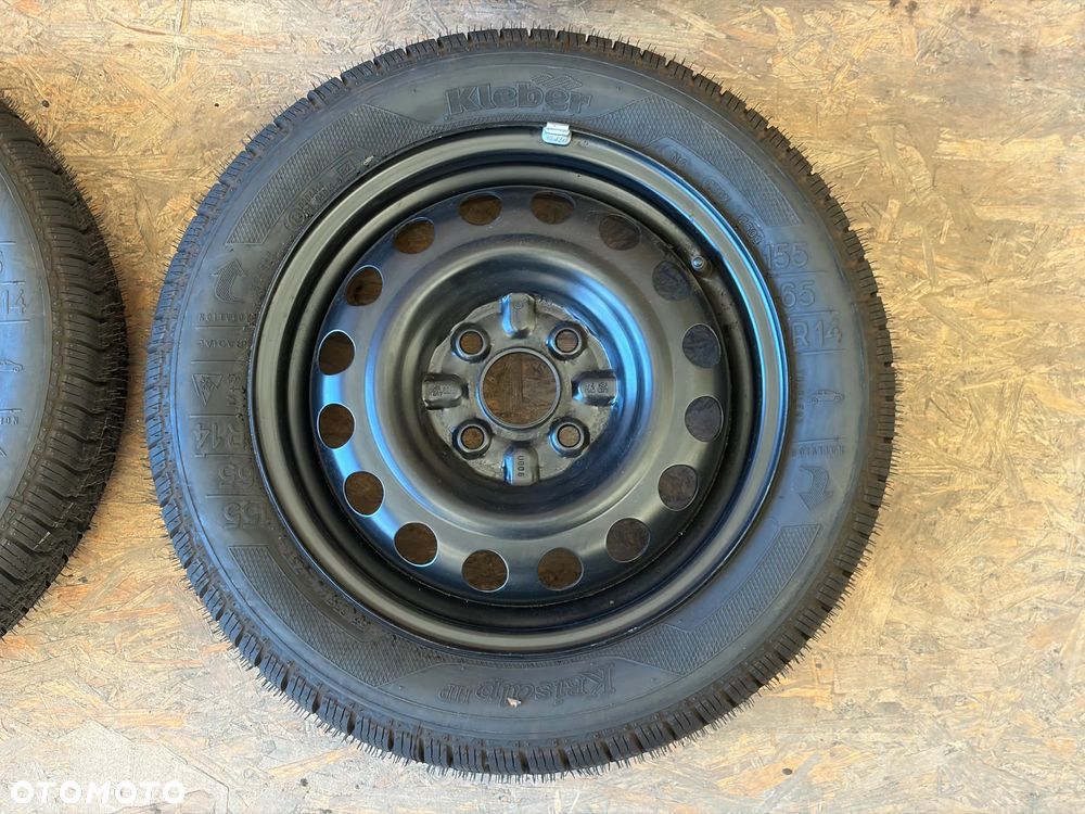 Felgi koła stalowe opony zimowe 4x100 4,5Jx14 ET39 155/65R14 - 3