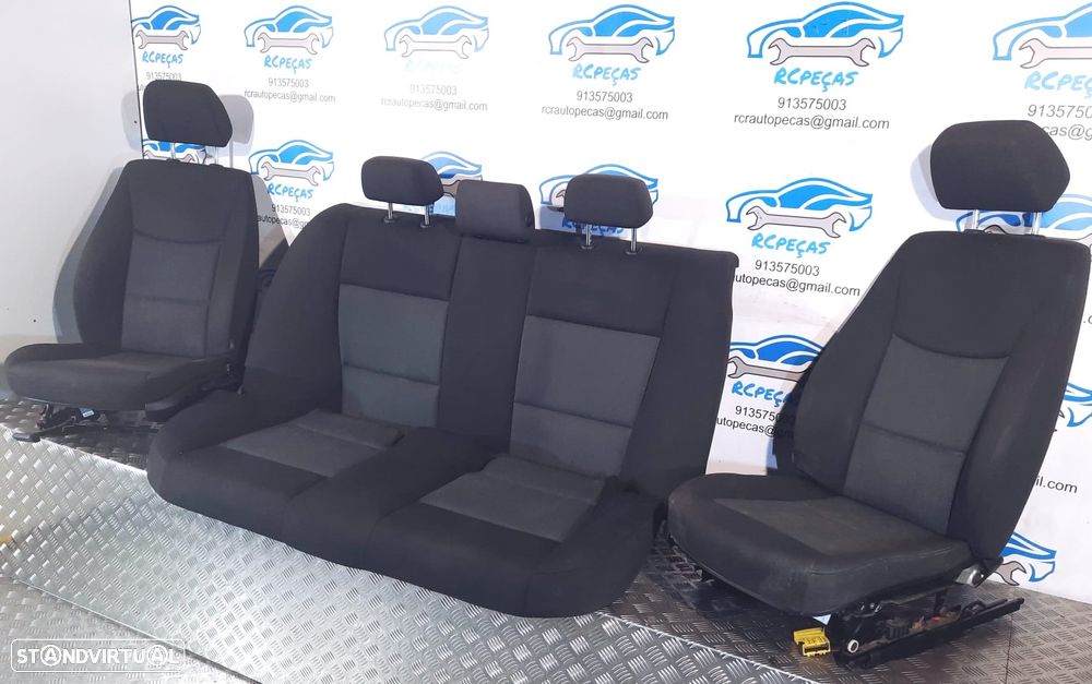 BANCO BANCOS TECIDO BMW SERIE 3 E90 AIRBAG FRENTE FRONTAL TRASEIRO TRÁS - 2