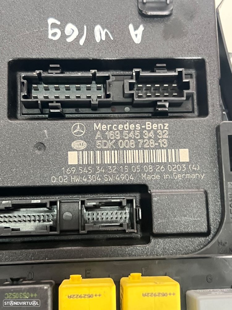 Centralina de comando do sistema confort SAM MERCEDES W169 HELLA 5DK 008 728-13, 5DK008728, 5DK00872813, A 169 545 34 32, A1695453432 - 2